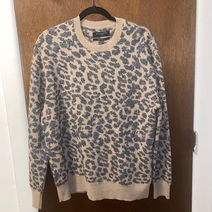 ALLSAINTS leopard oversized fit sweater